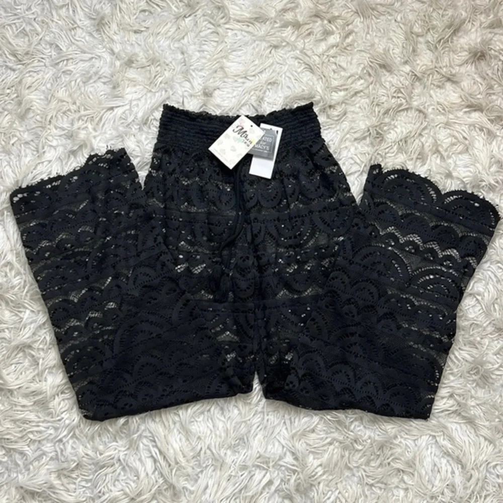 Scallop Hem‎ Pants with Tassel Tie, Created for Macy's